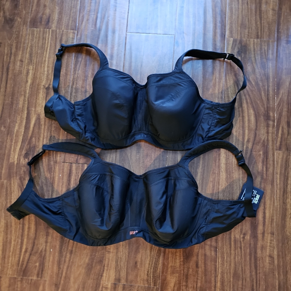 2 Panache Sports Bras - Black - 34G